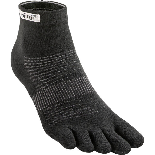 Injinji Run Lightweight Mini Crew Black - Image 2