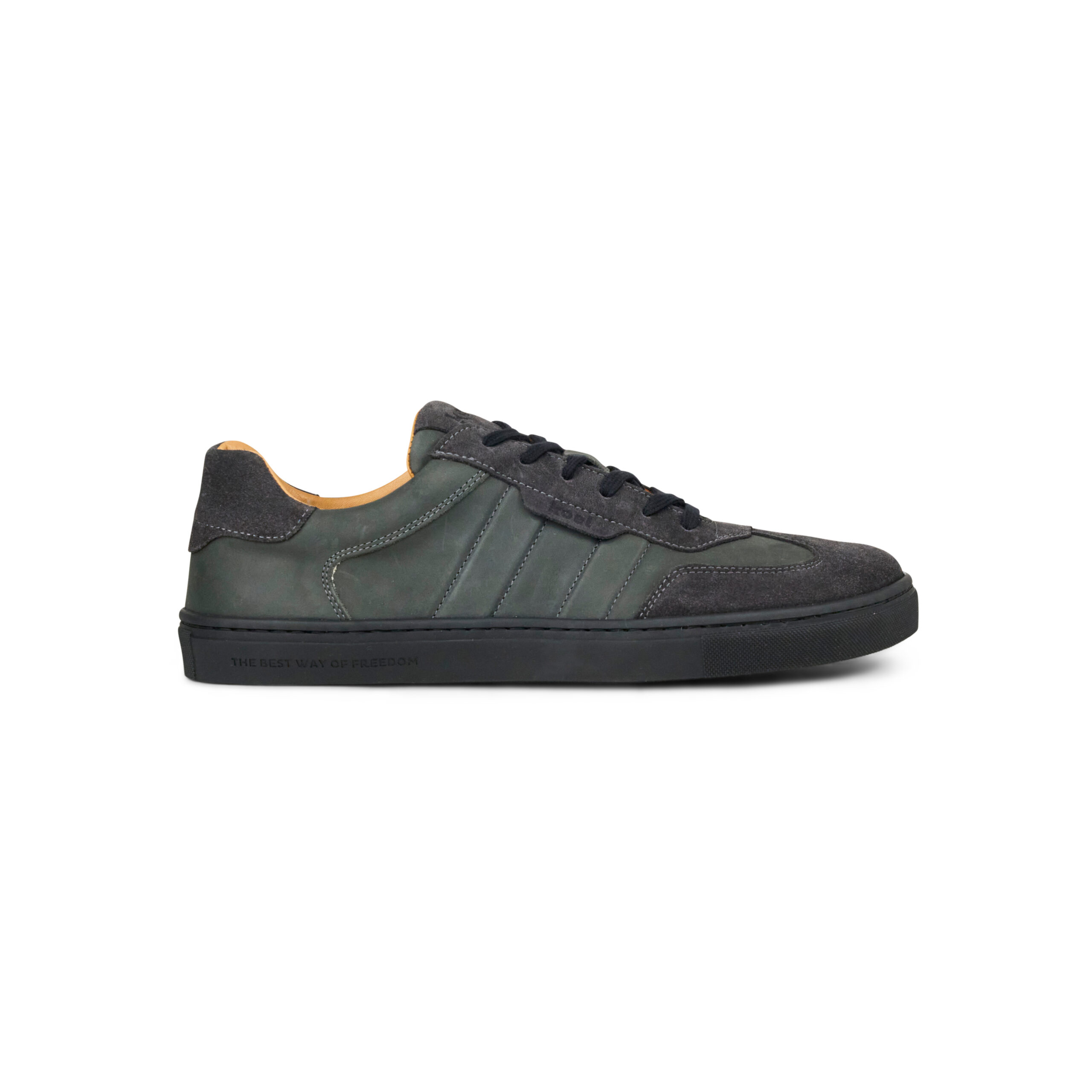 Koel Helio Suede Barfussschuh Herren Grey/Cognac - Image 7