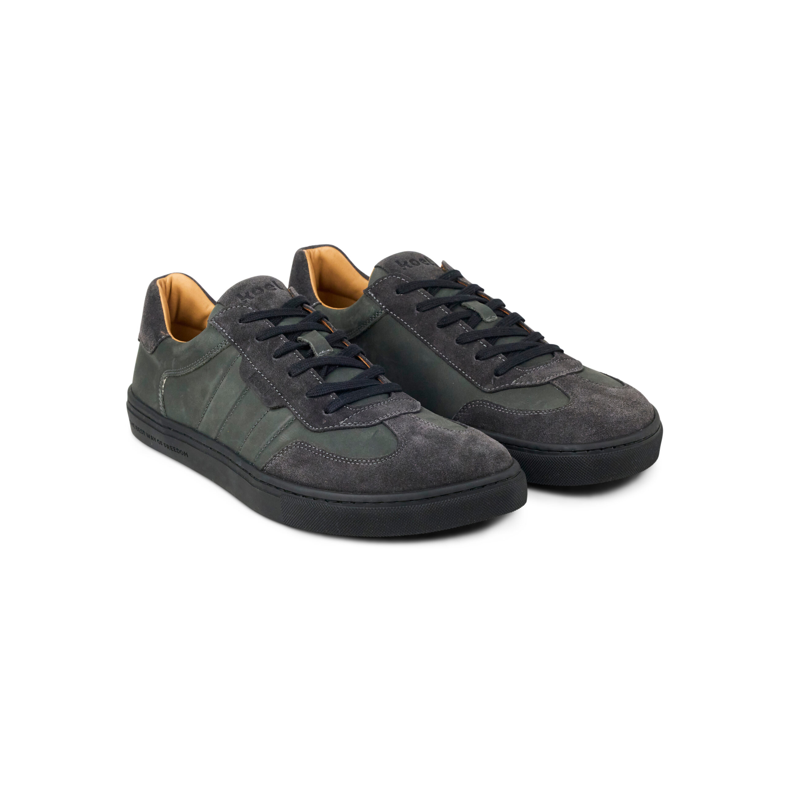 Koel Helio Suede Barfussschuh Herren Grey/Cognac - Image 8