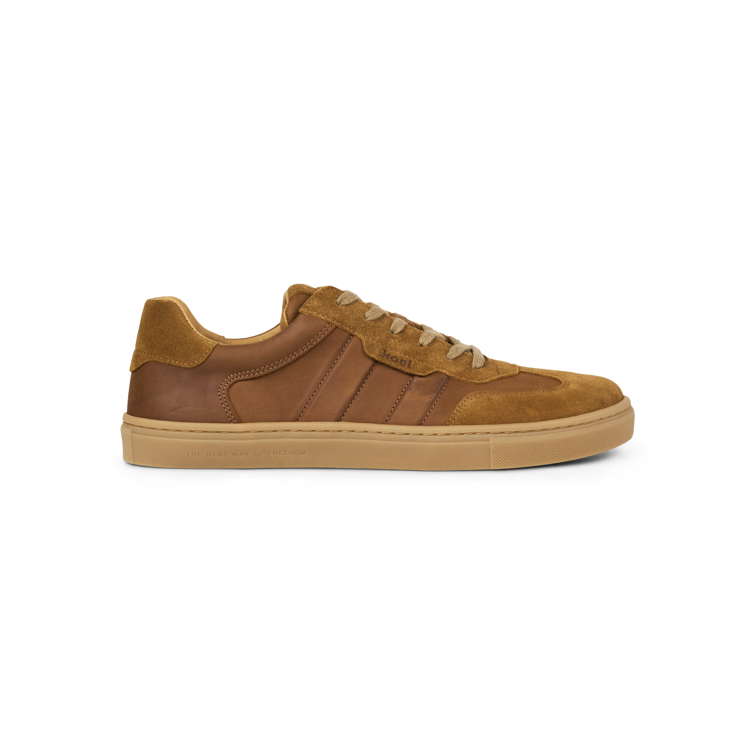 Koel Helio Suede Barfussschuh Herren Grey/Cognac - Image 2