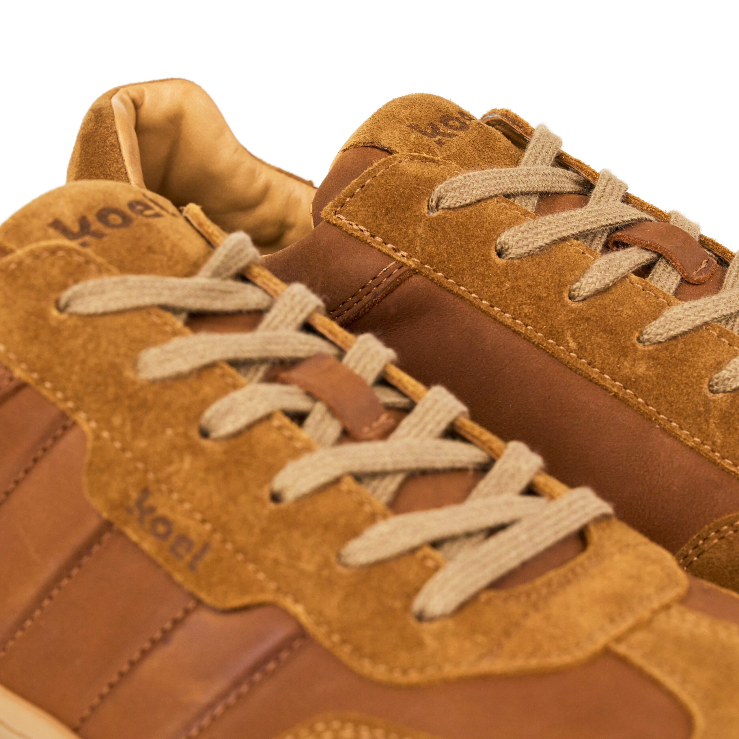 Koel Helio Suede Barfussschuh Herren Grey/Cognac - Image 5